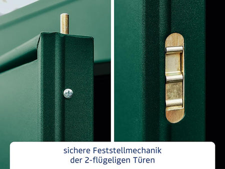 Ecostar Gerätehaus Elegant-P,Typ 3, Moosgrün, 2 flg