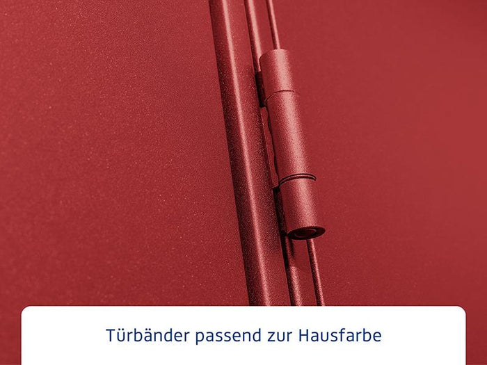 Ecostar Gerätehaus Elegant-P,Typ 3, Purpurrot, 2 flg