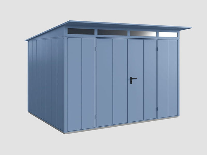 Ecostar Gerätehaus Elegant-P,Typ 3, Taubenblau, 2 flg
