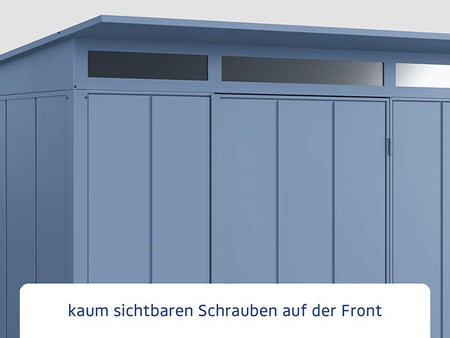 Ecostar Gerätehaus Elegant-P,Typ 3, Taubenblau, 2 flg