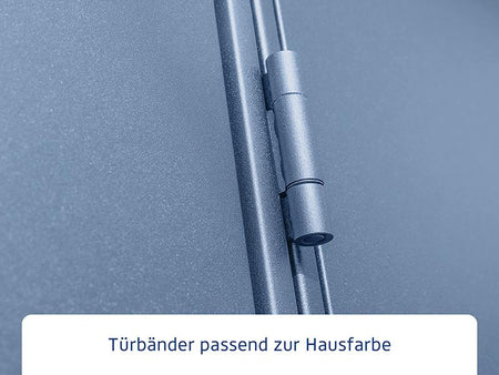 Ecostar Gerätehaus Elegant-P,Typ 3, Taubenblau, 2 flg