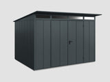 Ecostar Gerätehaus Elegant-P,Typ 3, Anthrazitgrau, 2 flg