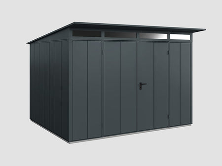Ecostar Gerätehaus Elegant-P,Typ 3, Anthrazitgrau, 2 flg