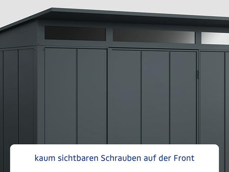 Ecostar Gerätehaus Elegant-P,Typ 3, Anthrazitgrau, 2 flg