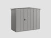 Ecostar Gerätehaus Elegant-S,Typ 1, Grau Aluminum, 1 flg