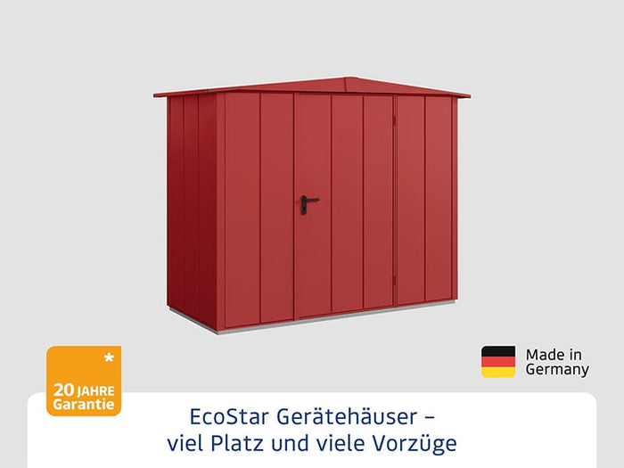 Ecostar Gerätehaus Elegant-S,Typ 1, Purpurrot, 1 flg