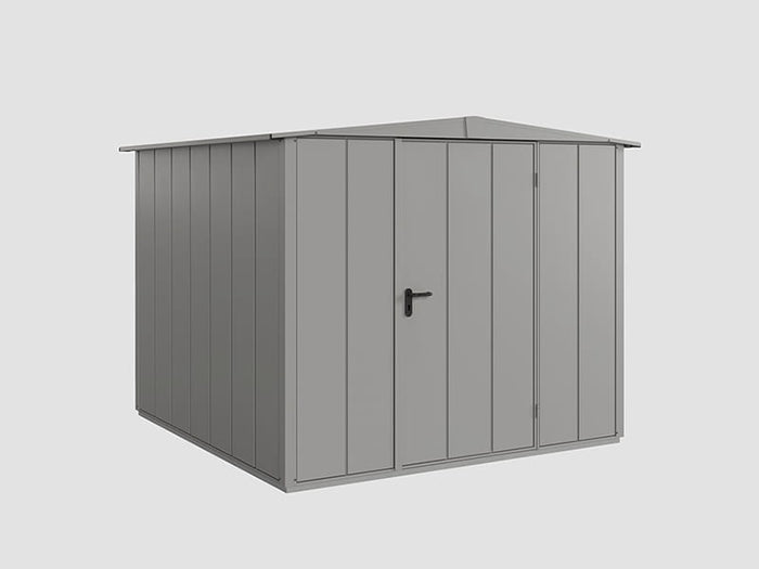 Ecostar Gerätehaus Elegant-S,Typ 2, Grau Aluminum, 1 flg