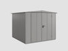 Ecostar Gerätehaus Elegant-S,Typ 2, Grau Aluminum, 2 flg