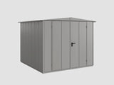 Ecostar Gerätehaus Elegant-S,Typ 2, Grau Aluminum, 2 flg