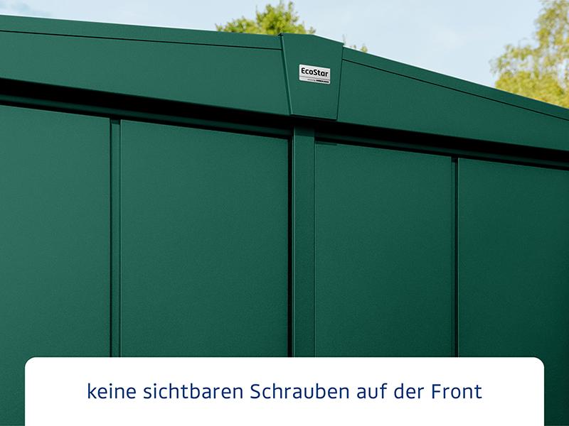 Ecostar Gerätehaus Elegant-S,Typ 2, Moosgrün, 1 flg