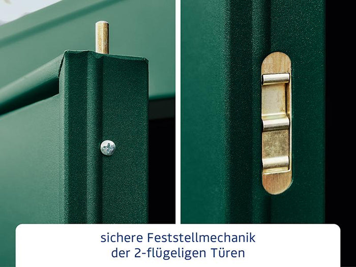 Ecostar Gerätehaus Elegant-S,Typ 2, Moosgrün, 2 flg