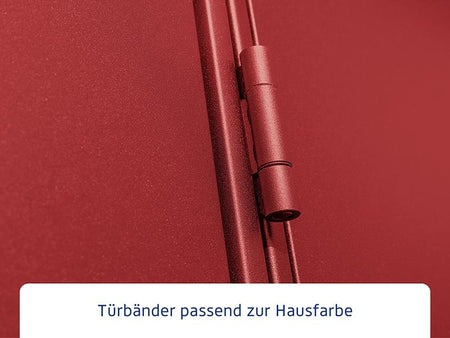 Ecostar Gerätehaus Elegant-S,Typ 2, Purpurrot, 2 flg