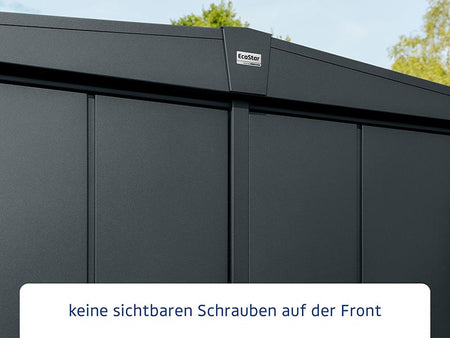 Ecostar Gerätehaus Elegant-S,Typ 2, Anthrazitgrau, 2 flg