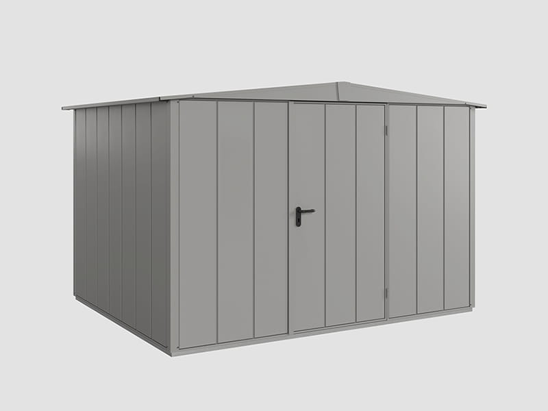 Ecostar Gerätehaus Elegant-S,Typ 3, Grau Aluminum, 1 flg