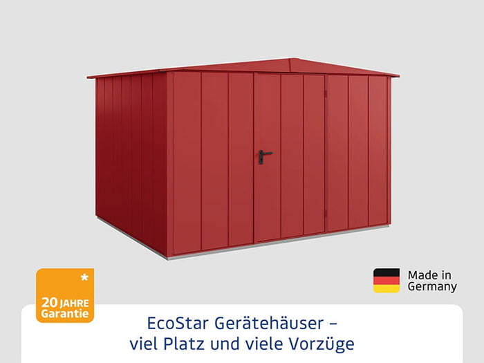Ecostar Gerätehaus Elegant-S,Typ 3, Purpurrot, 1 flg