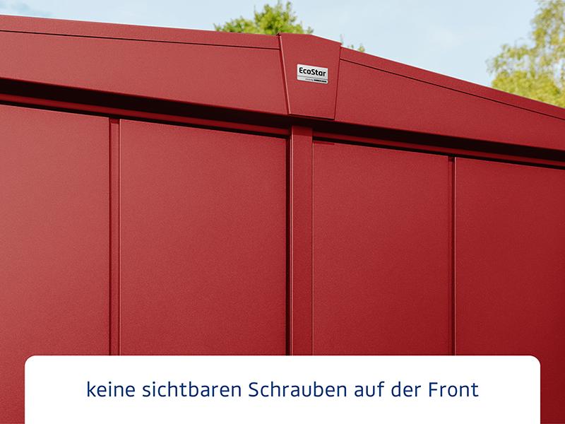 Ecostar Gerätehaus Elegant-S,Typ 3, Purpurrot, 1 flg