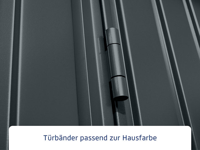 Ecostar Gerätehaus Trend-P,Typ 1, Anthrazitgrau, 1 flg