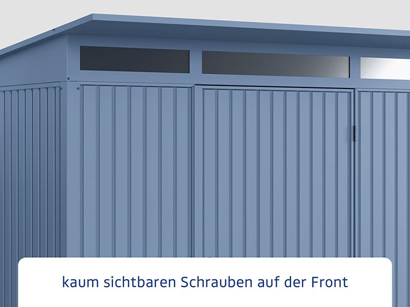 Ecostar Gerätehaus Trend-P,Typ 1, Taubenblau, 1 flg