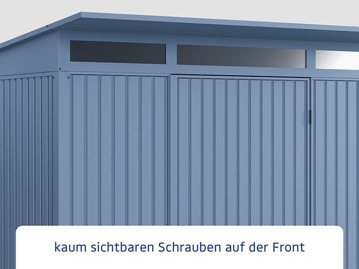 Ecostar Gerätehaus Trend-P,Typ 1, Taubenblau, 1 flg