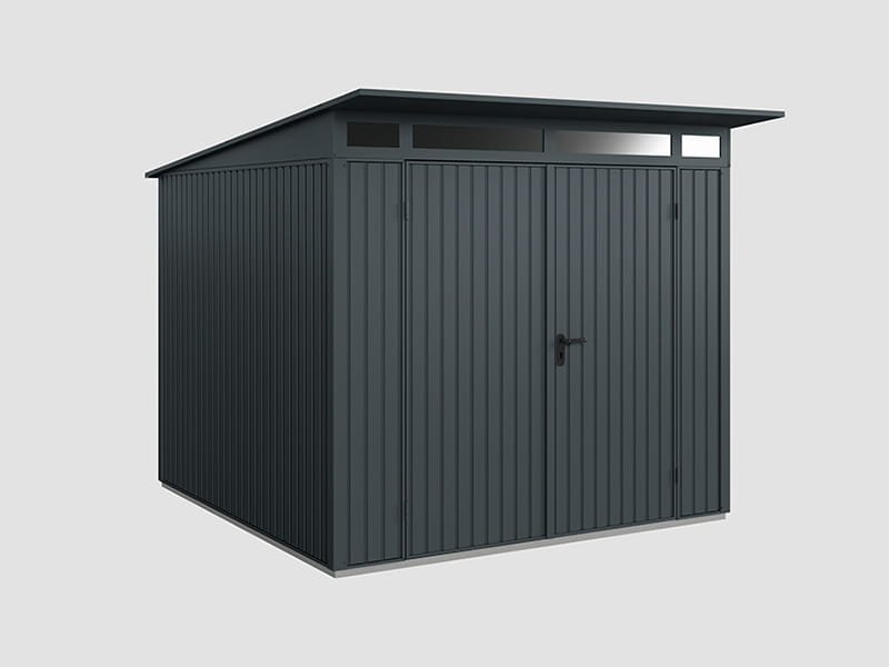 Ecostar Gerätehaus Trend-P,Typ 2, Anthrazitgrau, 2 flg