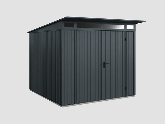 Ecostar Gerätehaus Trend-P,Typ 2, Anthrazitgrau, 2 flg