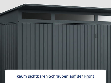 Ecostar Gerätehaus Trend-P,Typ 2, Anthrazitgrau, 2 flg