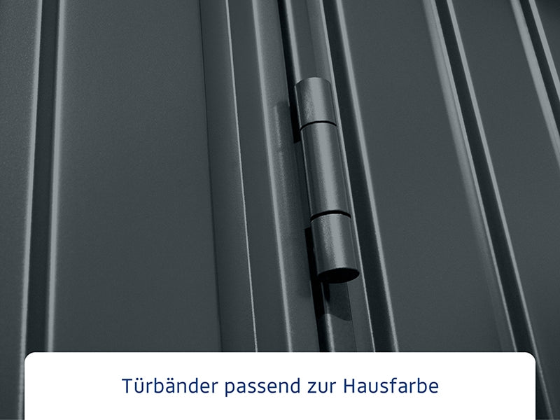 Ecostar Gerätehaus Trend-P,Typ 2, Anthrazitgrau, 2 flg