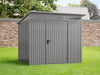 Ecostar Gerätehaus Trend-P,Typ 2, Grau Aluminum, 1 flg