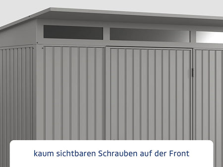 Ecostar Gerätehaus Trend-P,Typ 2, Grau Aluminum, 1 flg
