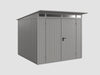 Ecostar Gerätehaus Trend-P,Typ 2, Grau Aluminum, 2 flg