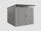 Ecostar Gerätehaus Trend-P,Typ 2, Grau Aluminum, 2 flg
