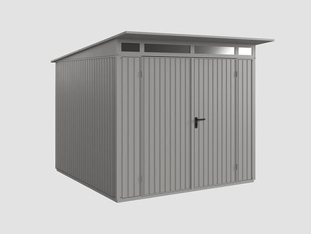 Ecostar Gerätehaus Trend-P,Typ 2, Grau Aluminum, 2 flg