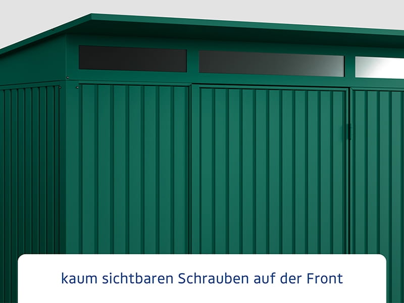 Ecostar Gerätehaus Trend-P,Typ 2, Moosgrün, 2 flg