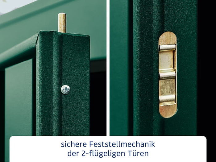 Ecostar Gerätehaus Trend-P,Typ 2, Moosgrün, 2 flg