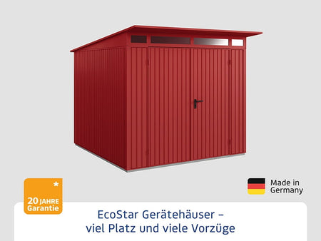 Ecostar Gerätehaus Trend-P,Typ 2, Purpurrot, 2 flg