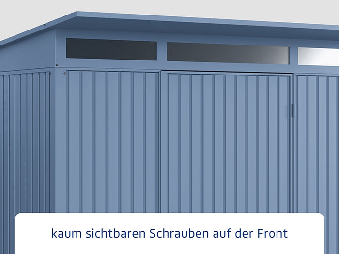 Ecostar Gerätehaus Trend-P,Typ 2, Taubenblau, 2 flg