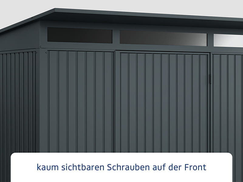 Ecostar Gerätehaus Trend-P,Typ 3, Anthrazitgrau, 1 flg