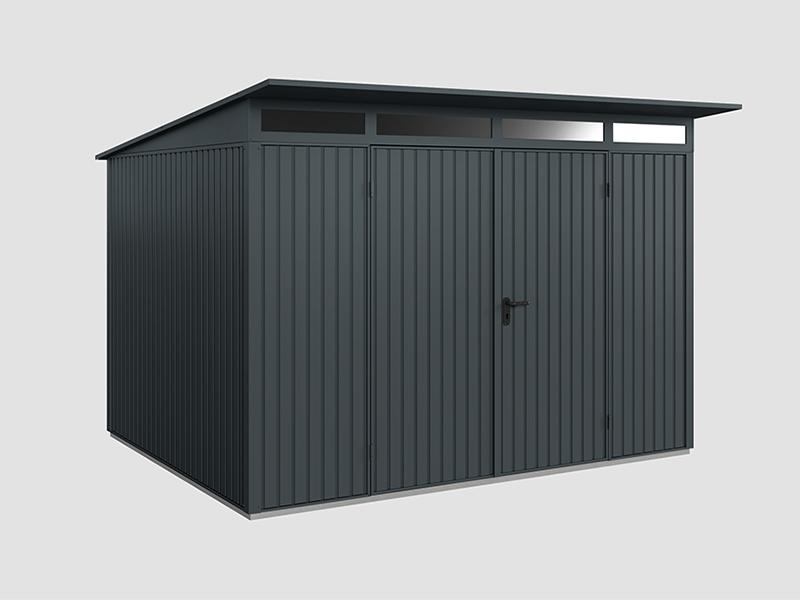 Ecostar Gerätehaus Trend-P,Typ 3, Anthrazitgrau, 2 flg