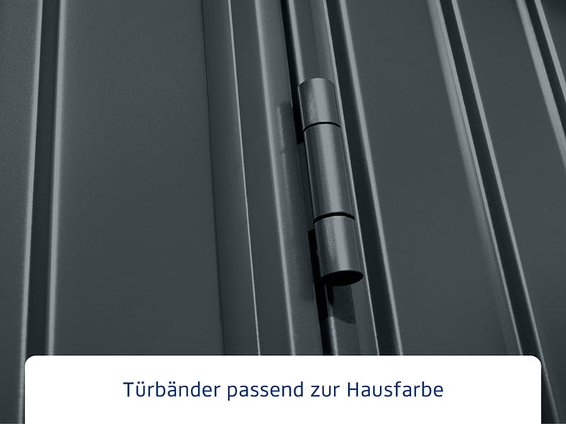 Ecostar Gerätehaus Trend-P,Typ 3, Anthrazitgrau, 2 flg