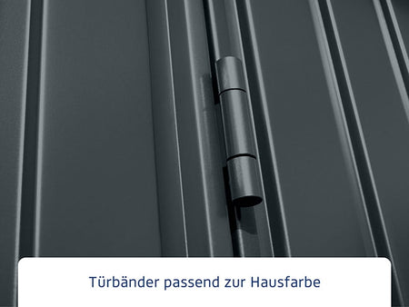 Ecostar Gerätehaus Trend-P,Typ 3, Anthrazitgrau, 2 flg