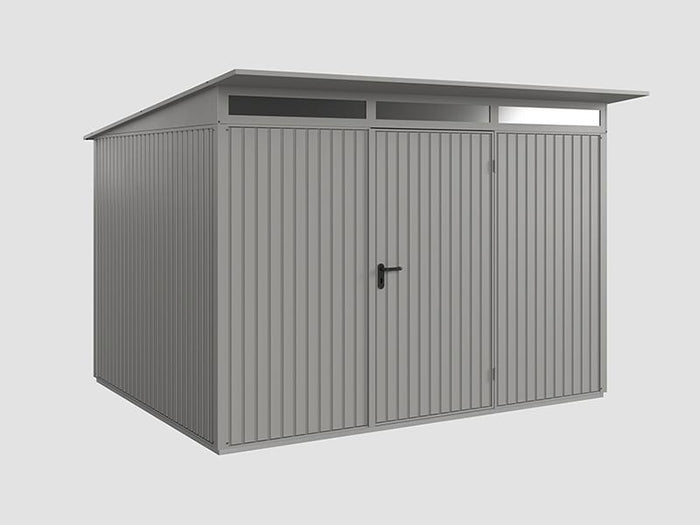 Ecostar Gerätehaus Trend-P,Typ 3, Grau Aluminum, 1 flg