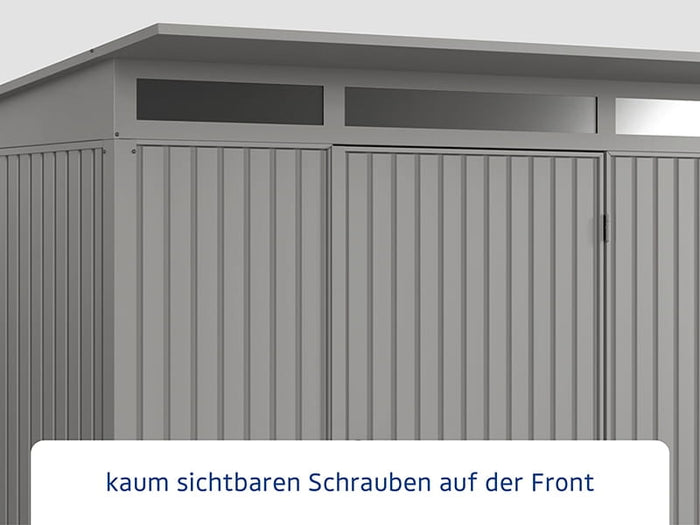 Ecostar Gerätehaus Trend-P,Typ 3, Grau Aluminum, 1 flg