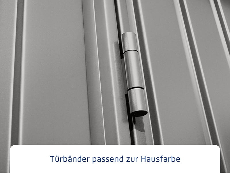 Ecostar Gerätehaus Trend-P,Typ 3, Grau Aluminum, 1 flg