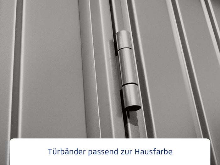 Ecostar Gerätehaus Trend-P,Typ 3, Grau Aluminum, 1 flg
