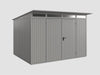 Ecostar Gerätehaus Trend-P,Typ 3, Grau Aluminum, 2 flg