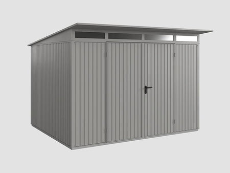 Ecostar Gerätehaus Trend-P,Typ 3, Grau Aluminum, 2 flg
