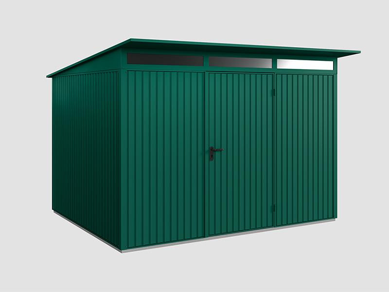 Ecostar Gerätehaus Trend-P,Typ 3, Moosgrün, 1 flg