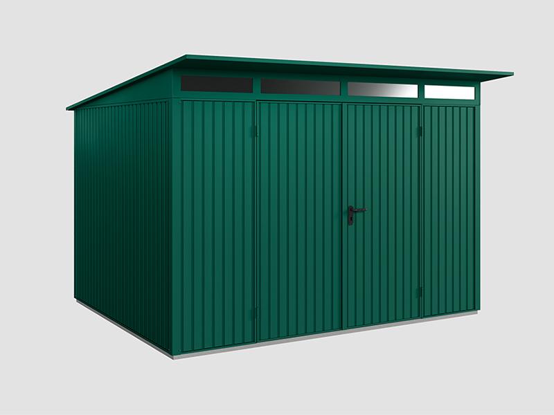 Ecostar Gerätehaus Trend-P,Typ 3, Moosgrün, 2 flg