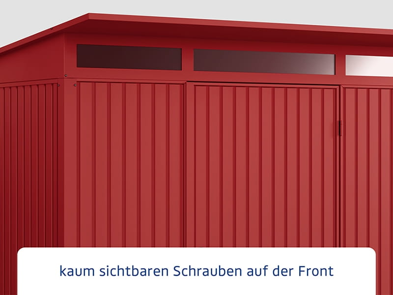 Ecostar Gerätehaus Trend-P,Typ 3, Purpurrot, 2 flg