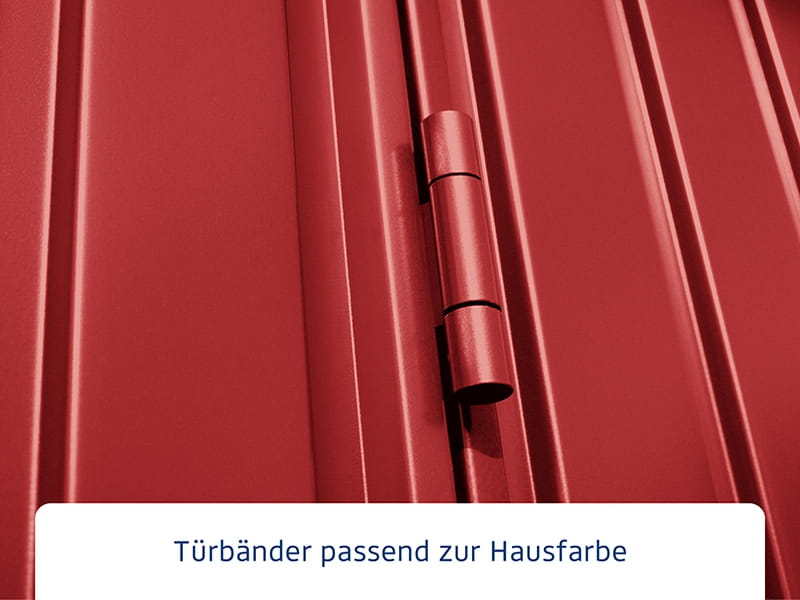 Ecostar Gerätehaus Trend-P,Typ 3, Purpurrot, 2 flg
